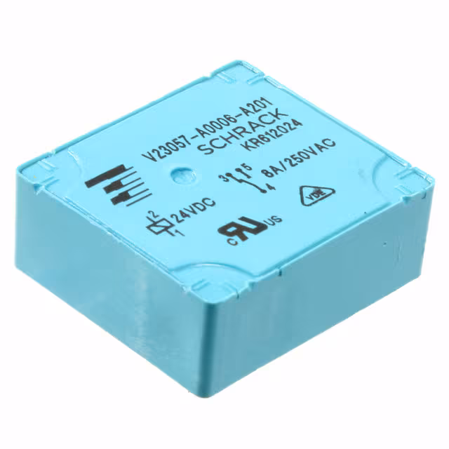 V23057-A0006-A201 TE Connectivity Potter & Brumfield Relays  Power Relays Over 2 Amps